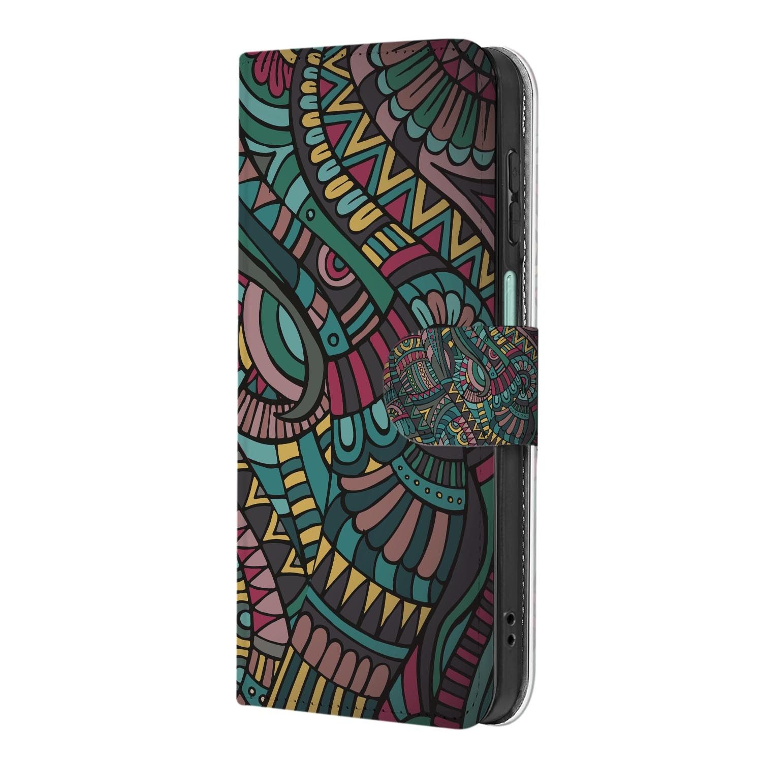 Samsung Galaxy A27 bookcase Aztec, achterkant met camera-uitsparing