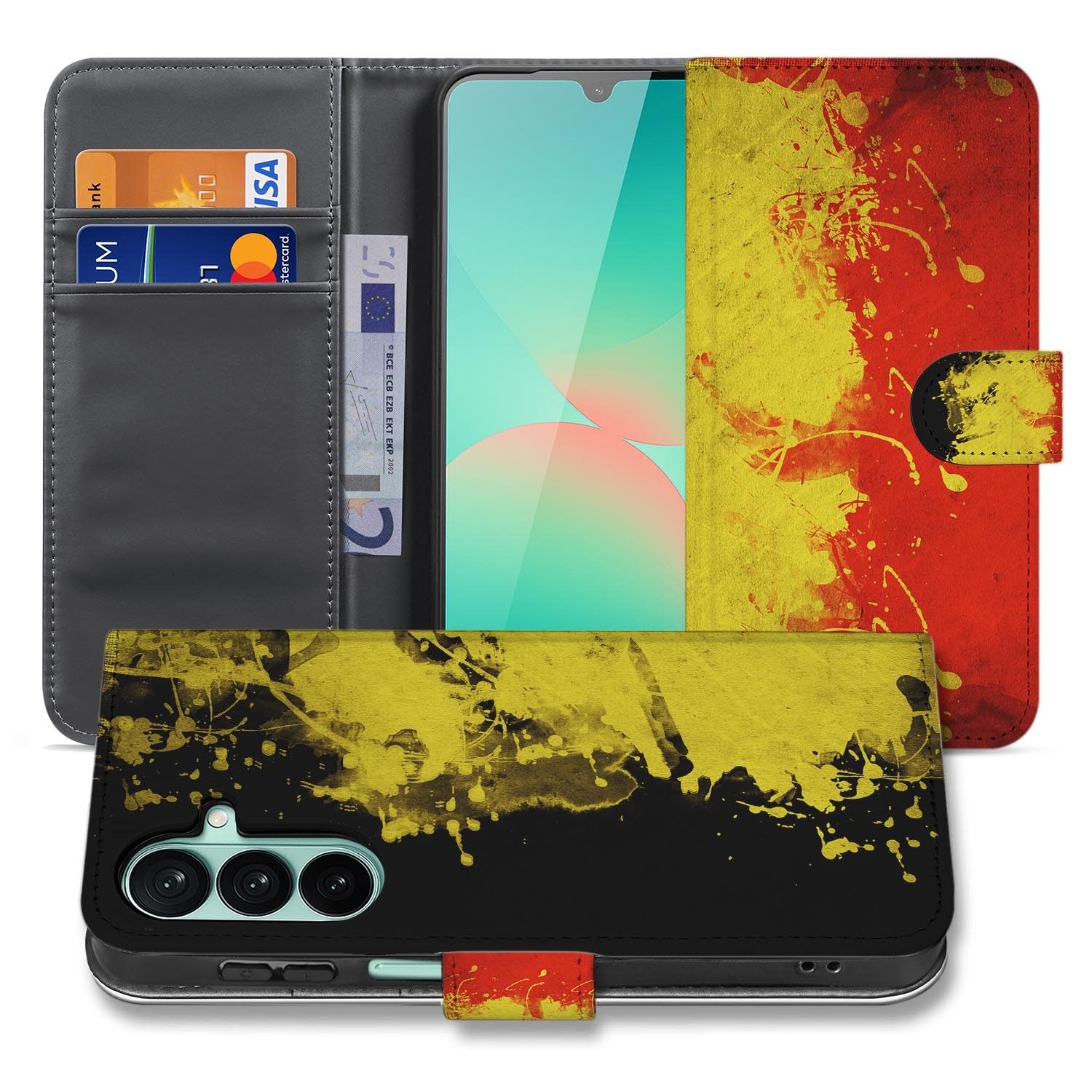 Samsung Galaxy A27 bookcase België, voorkant met gesloten klep
