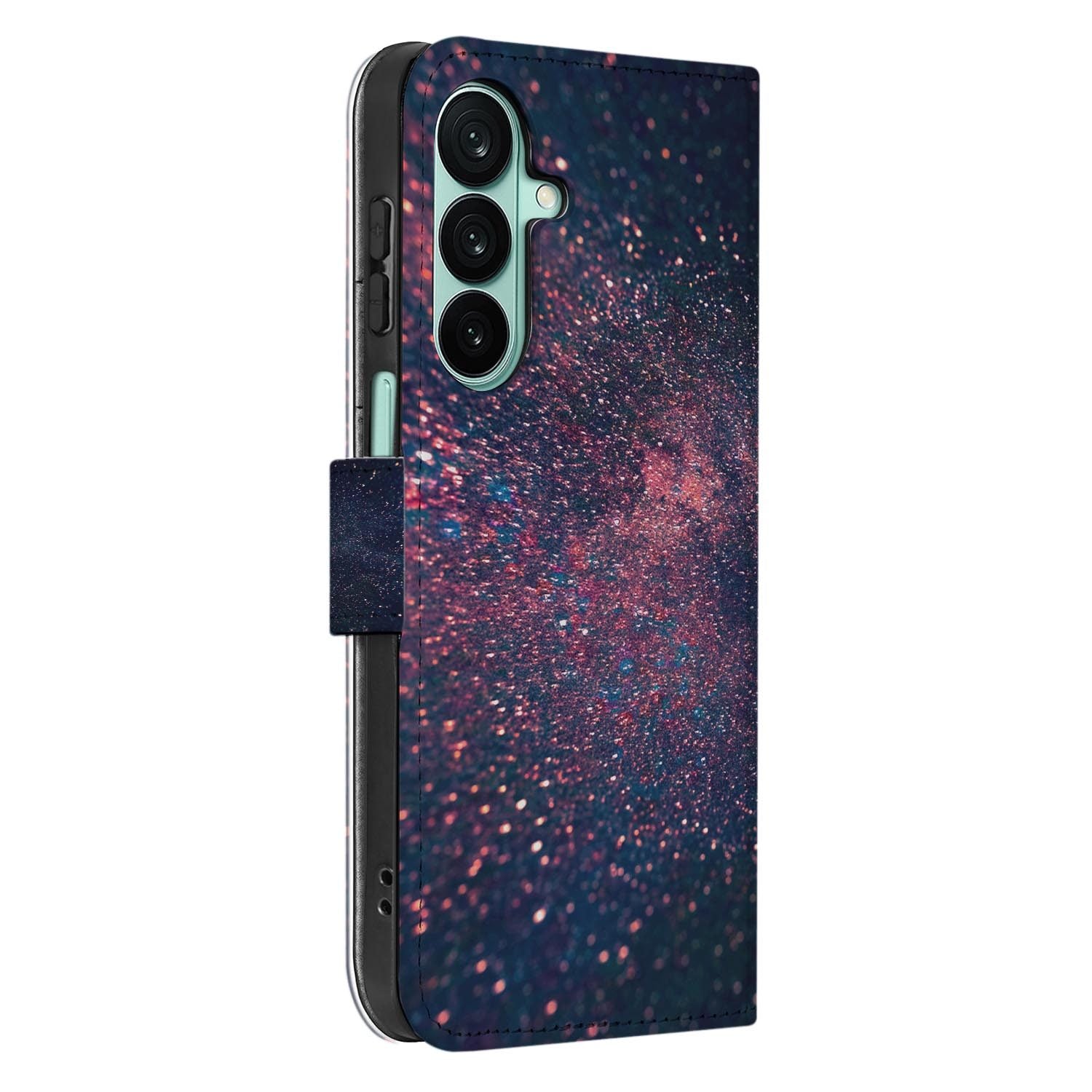 Samsung Galaxy A27 bookcase Stars, detail van het stiksel