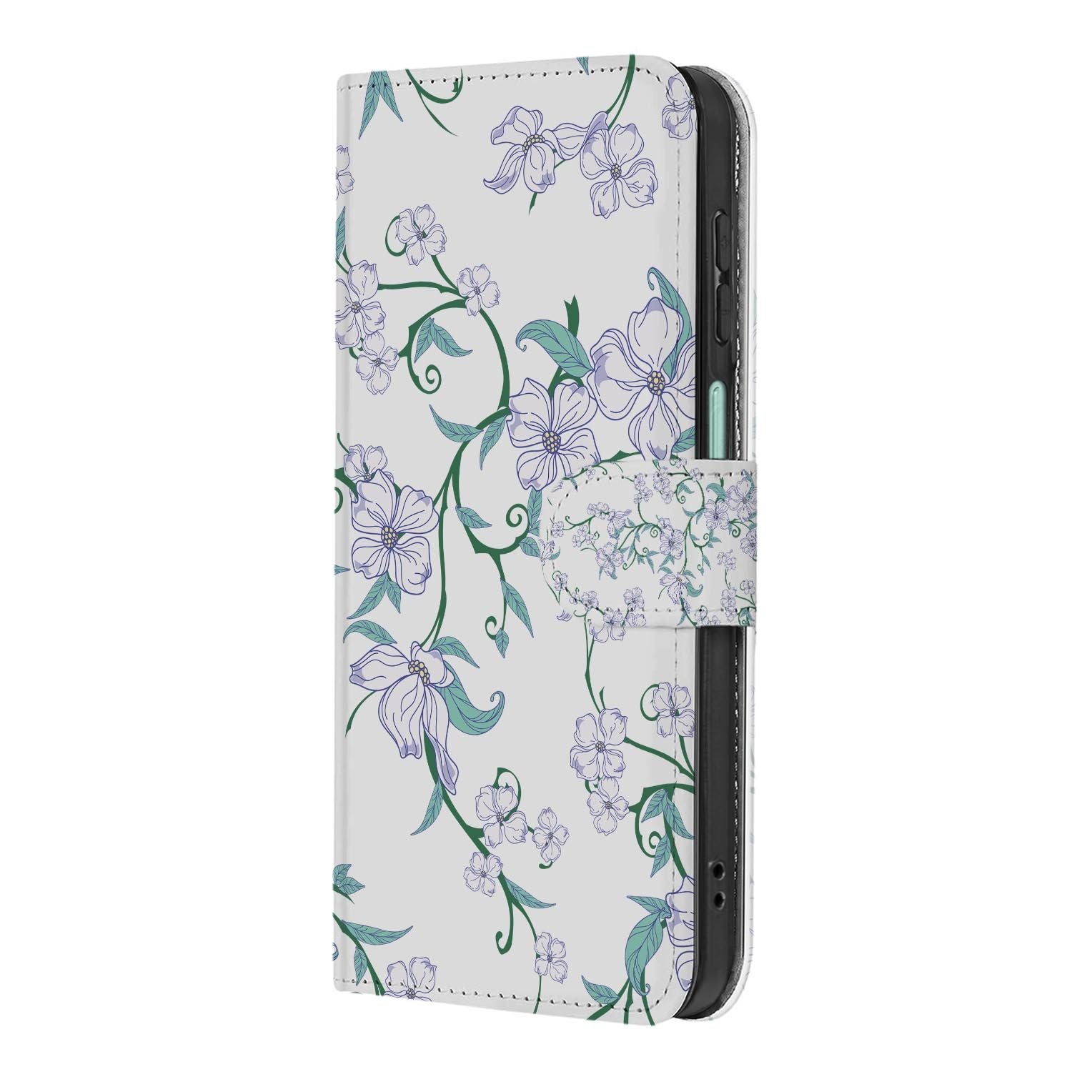 Samsung Galaxy A27 bookcase Blossom White, achterkant met camera-uitsparing