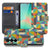 Samsung Galaxy A27 bookcase Funky Retro, voorkant met gesloten klep