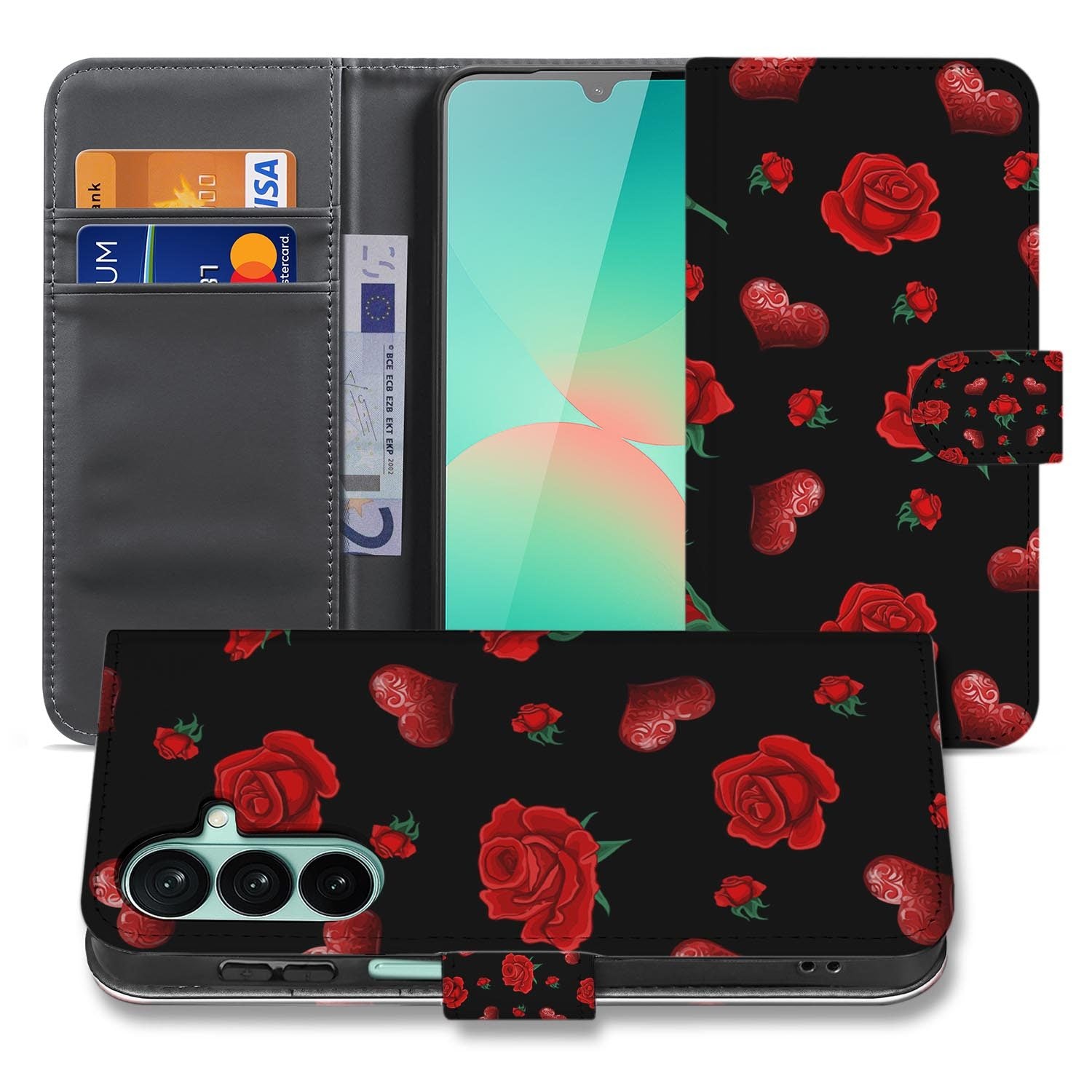 Samsung Galaxy A27 bookcase Valentine, voorkant met gesloten klep
