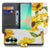 Samsung Galaxy A27 bookcase Zonnebloemen, voorkant met gesloten klep