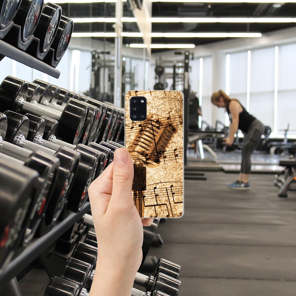 Samsung Galaxy A31 Siliconen Hoesje met foto Bladmuziek B2C Telecom