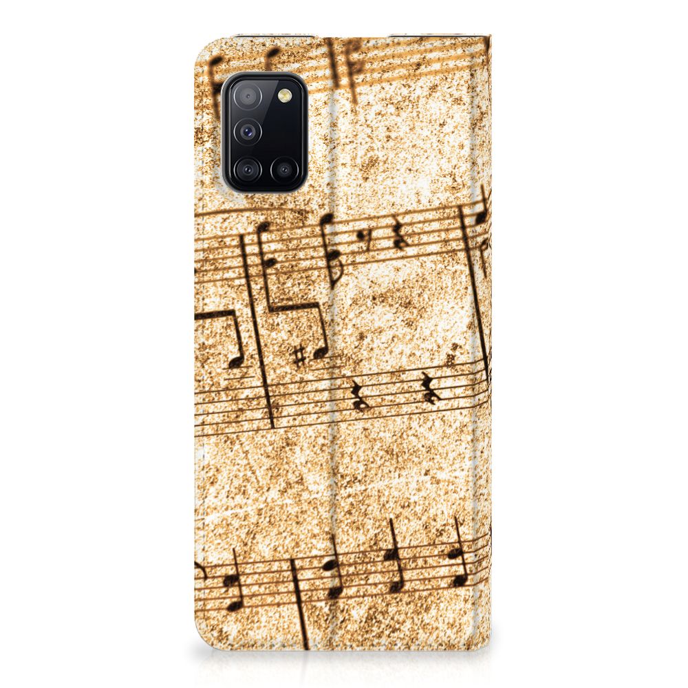 Samsung Galaxy A31 Stand Case Bladmuziek - B2C Telecom