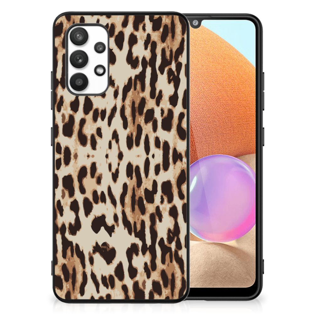 Samsung Galaxy A32 4G A32 5G Enterprise Editie Dierenprint Telefoonhoesje Leopard achterkant luipaardprint