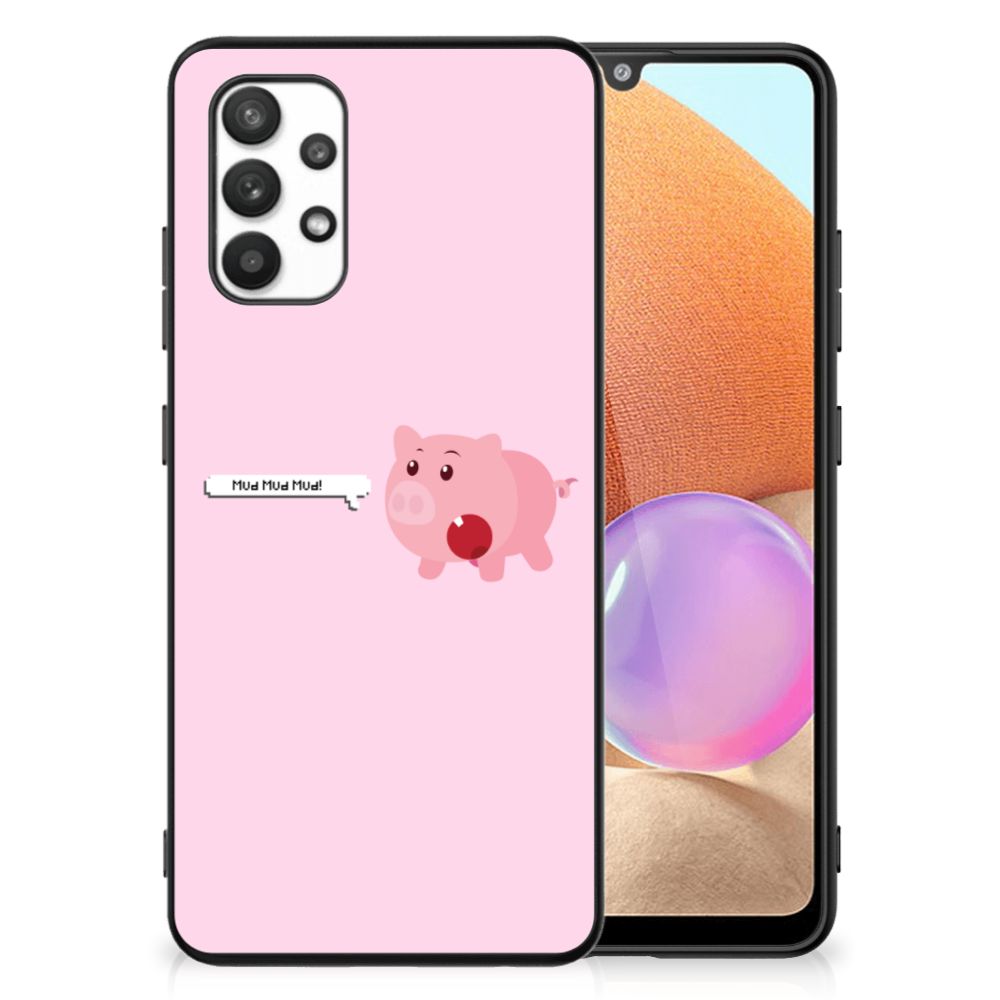 Samsung Galaxy A32 4G A32 5G Enterprise Editie Hoesje Pig Mud illustraties achterkant design