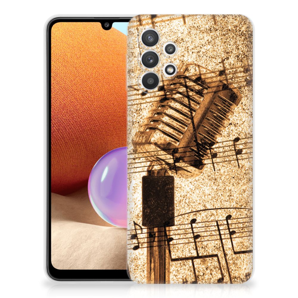 Samsung Galaxy A32 4G | A32 5G Enterprise Editie Siliconen Hoesje met foto Bladmuziek B2C Telecom