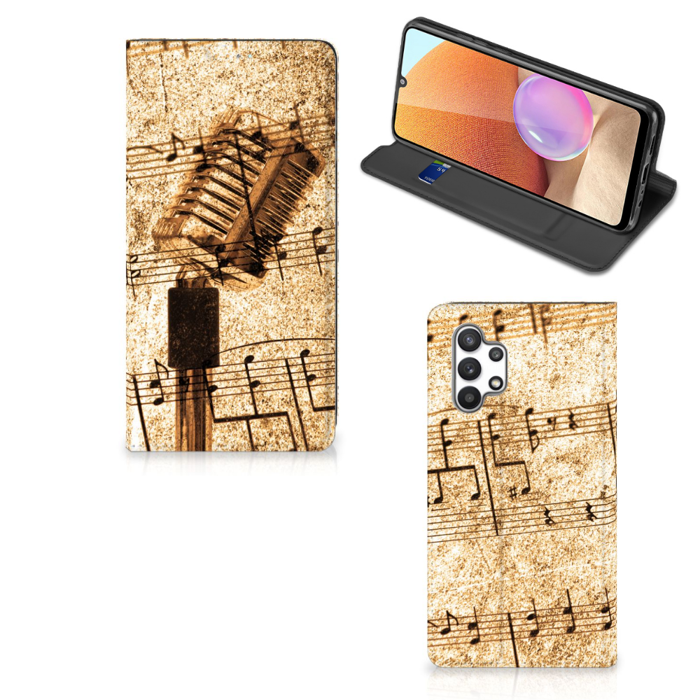 Samsung Galaxy A32 4G | A32 5G Enterprise Editie Stand Case Bladmuziek - B2C Telecom
