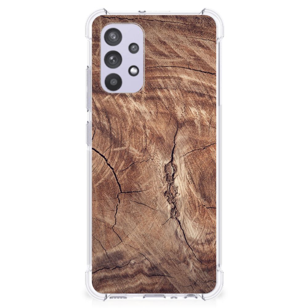 Samsung Galaxy A32 4G | A32 5G Enterprise Editie Stevig Telefoonhoesje Tree Trunk achteraanzicht