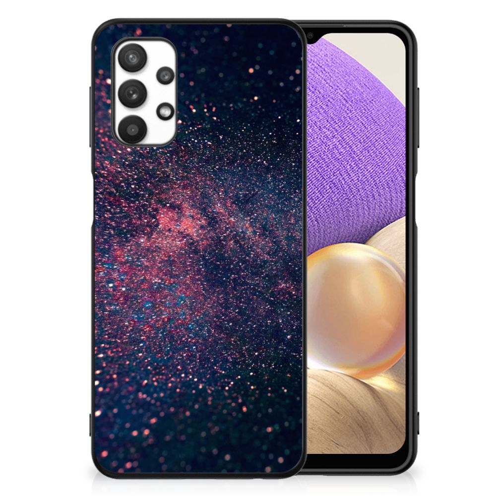 Samsung Galaxy A32 5G Backcover Stars abstract print achteraanzicht