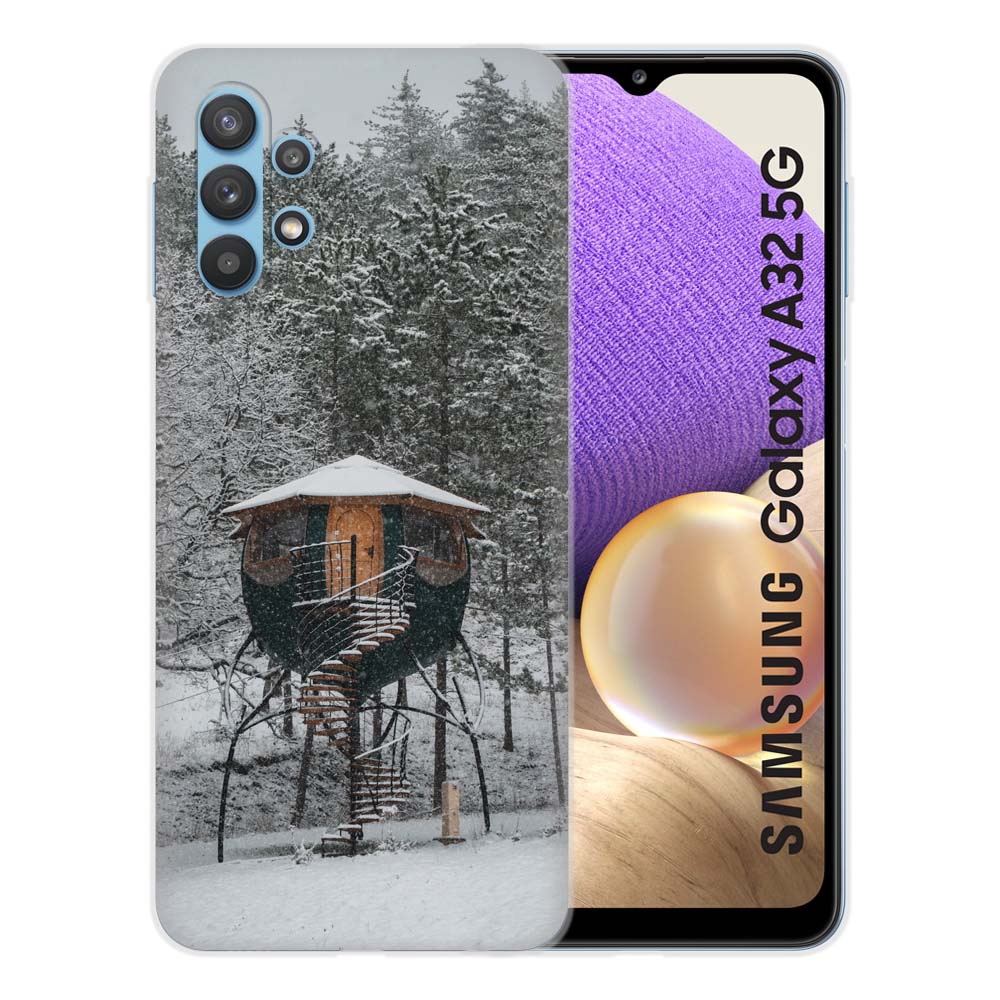 Samsung Galaxy A32 5G hoesje maken met foto's boomhuis design voorkant