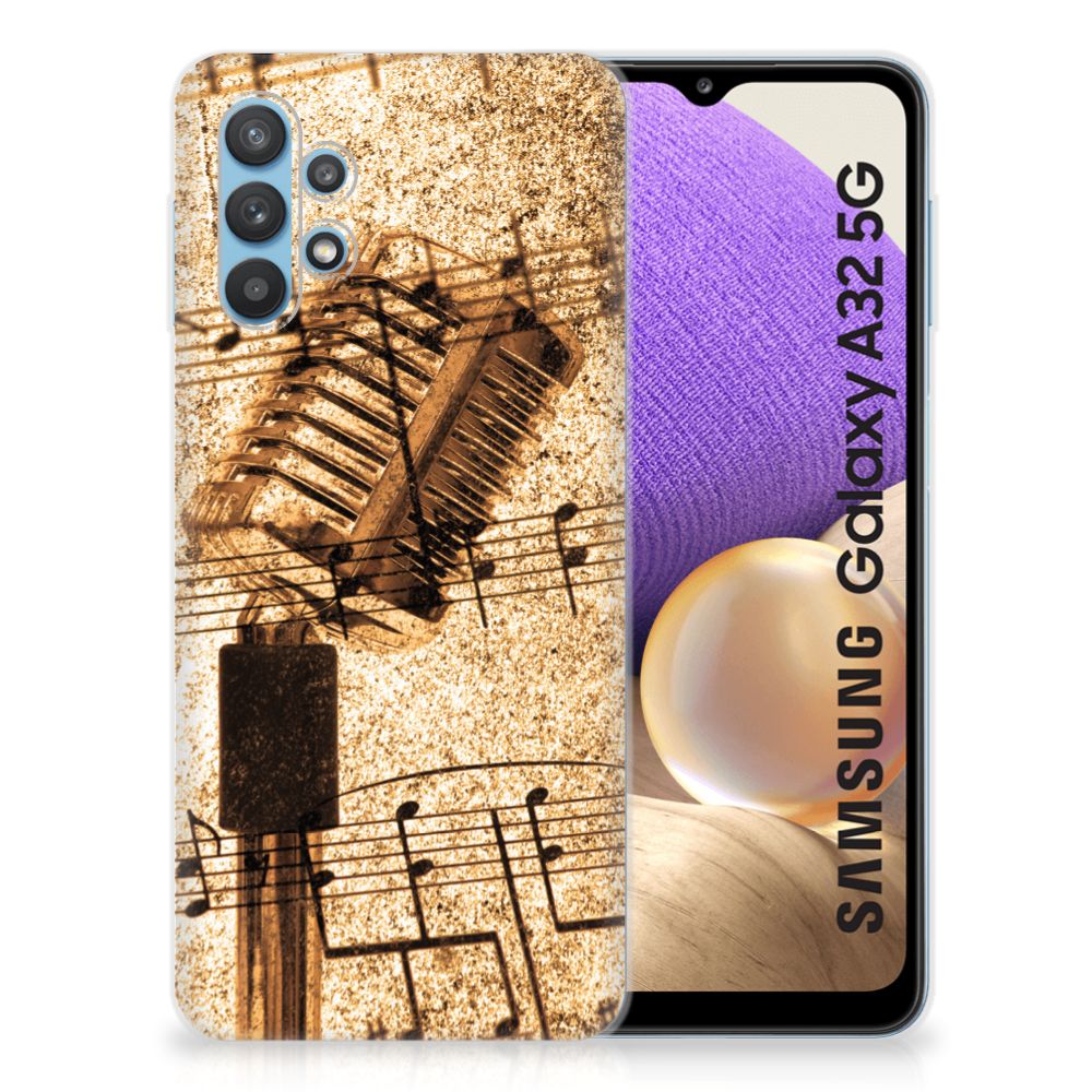 Samsung Galaxy A32 5G Siliconen Hoesje met foto Bladmuziek B2C Telecom