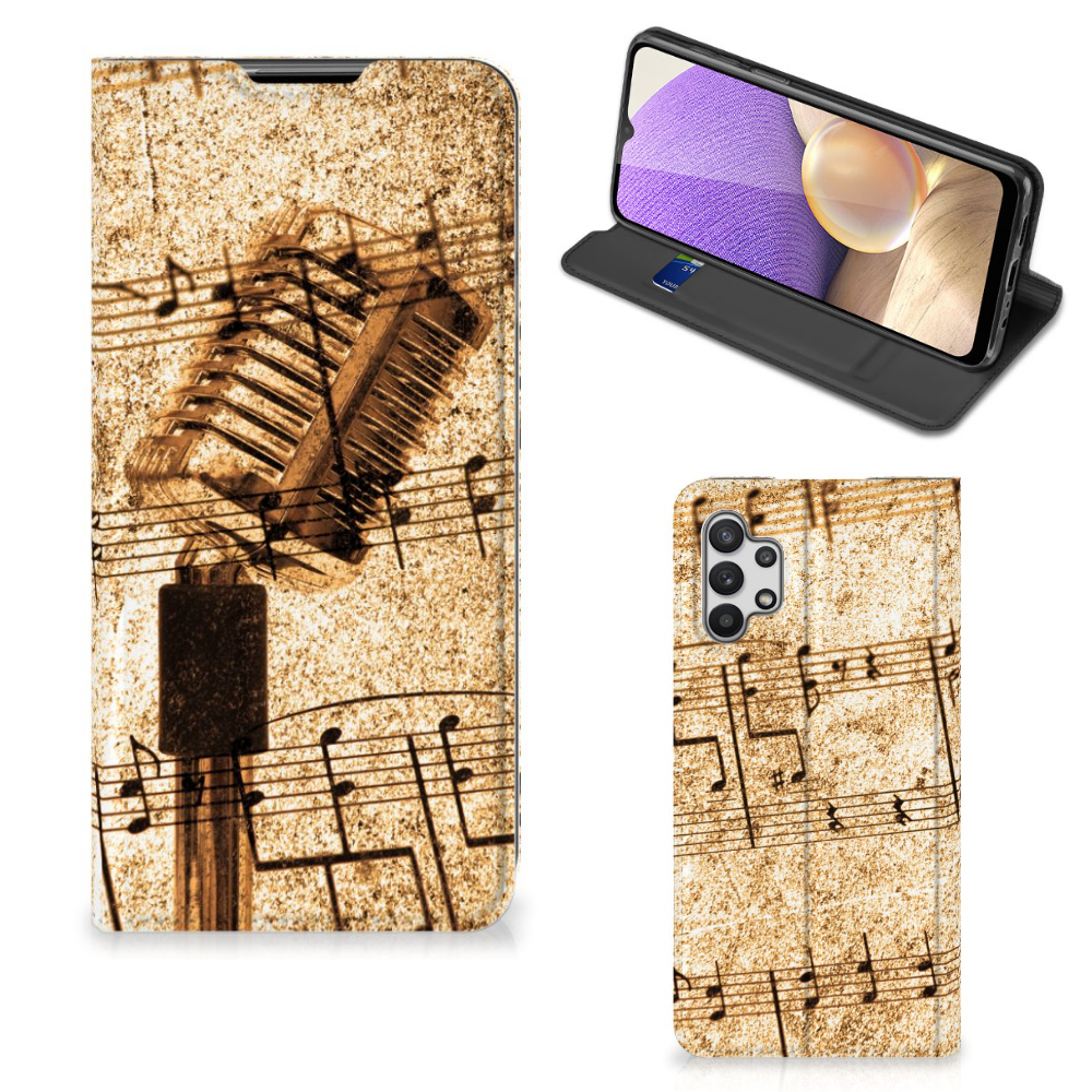 Samsung Galaxy A32 5G Stand Case Bladmuziek - B2C Telecom