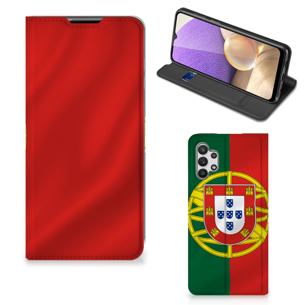 Samsung Galaxy A32 5G Standcase Portugal vlag design voorkant