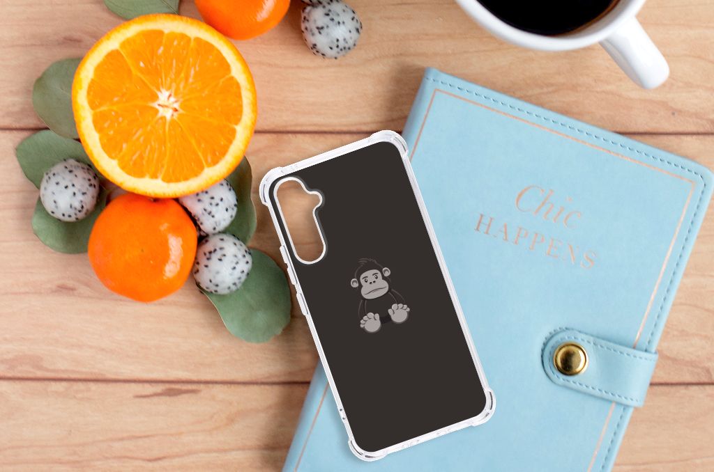 Samsung Galaxy A34 Stevig Bumper Hoesje Gorilla telefoonhoesje gorilla design bovenaanzicht