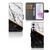 Samsung Galaxy A35 Bookcase Marmer Wit Zwart - Origineel Cadeau Man
