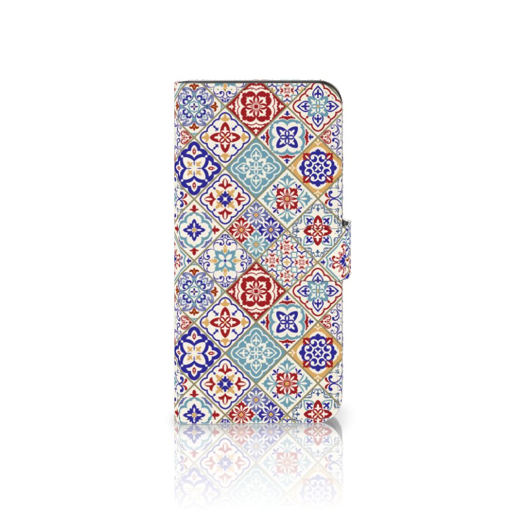 Samsung Galaxy A35 Bookcase Tiles Color boekhoes tegels bovenaanzicht