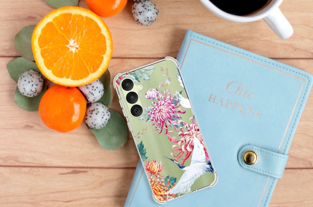 Samsung Galaxy A35 Case Anti-shock Bird Flowers B2C Telecom