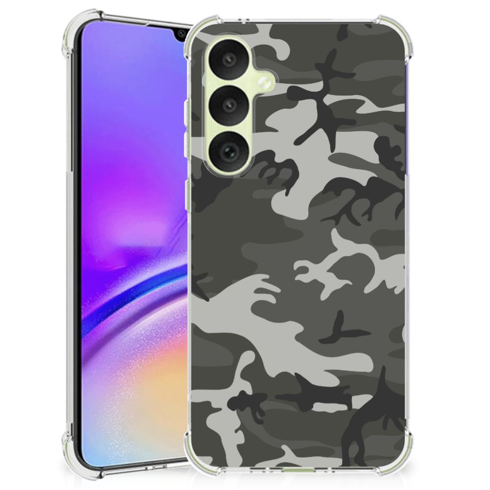 Samsung Galaxy A35 Doorzichtige Silicone Hoesje Army Light B2C Telecom