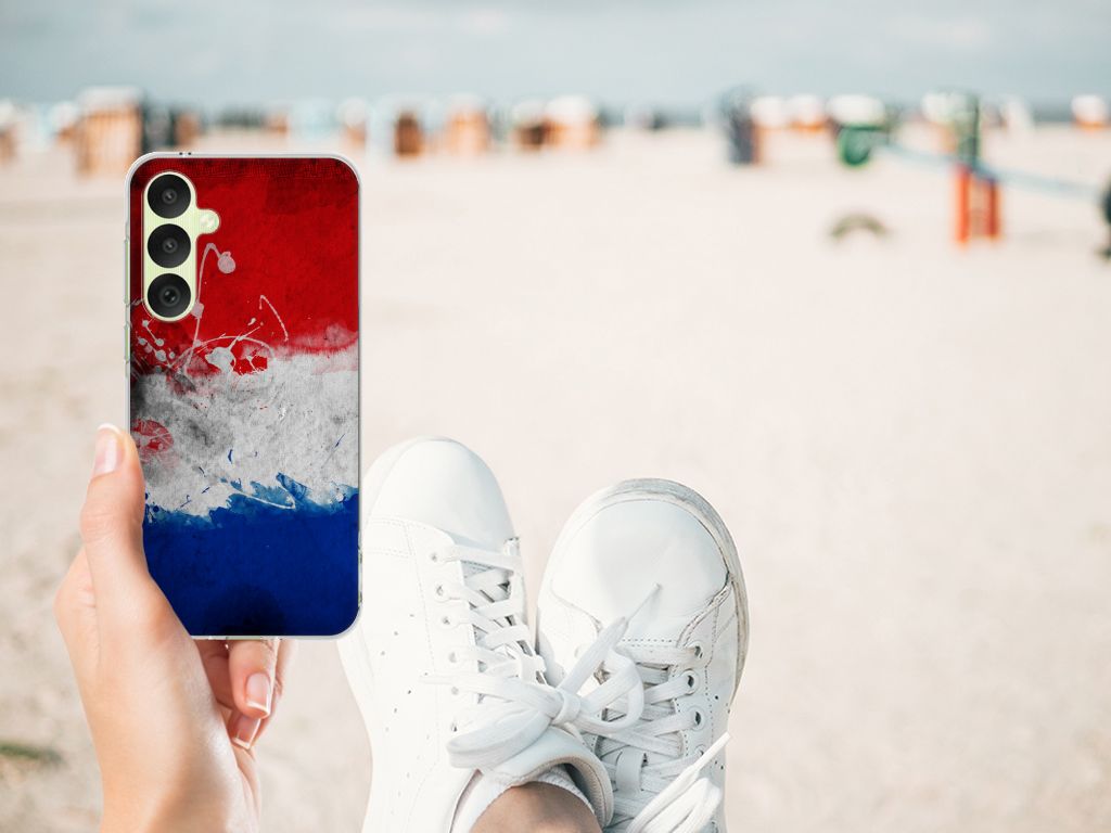 Samsung Galaxy A35 Hoesje Nederland design Nederlandse vlag aanzicht