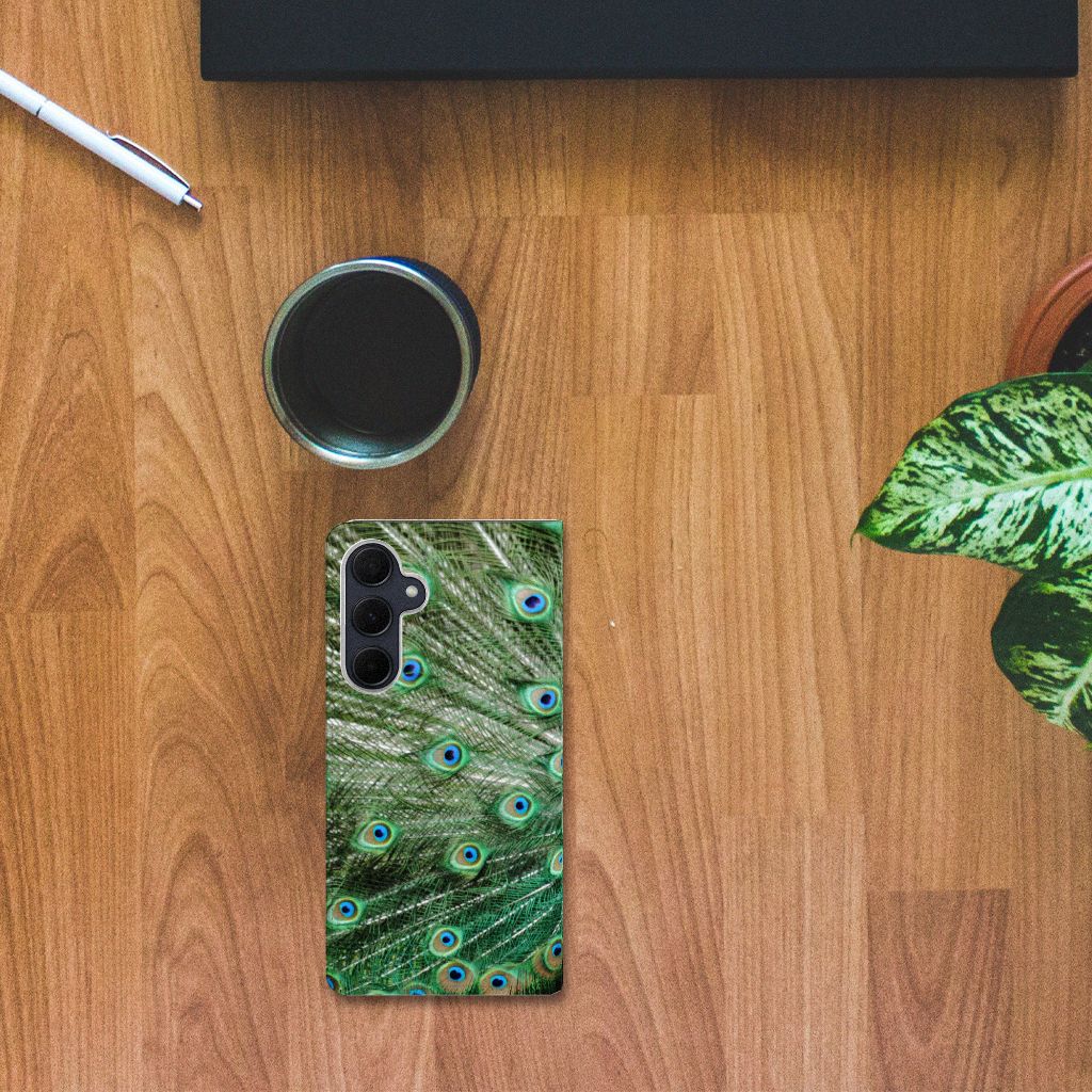 Samsung Galaxy A35 Hoesje maken Pauw hoesje pauw design bovenzijde