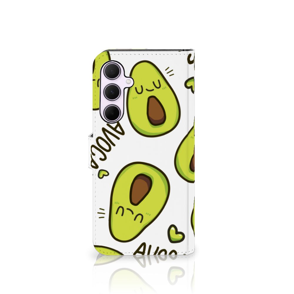 Samsung Galaxy A35 Leuk Hoesje Avocado Singing hoesje avocado design voorkant