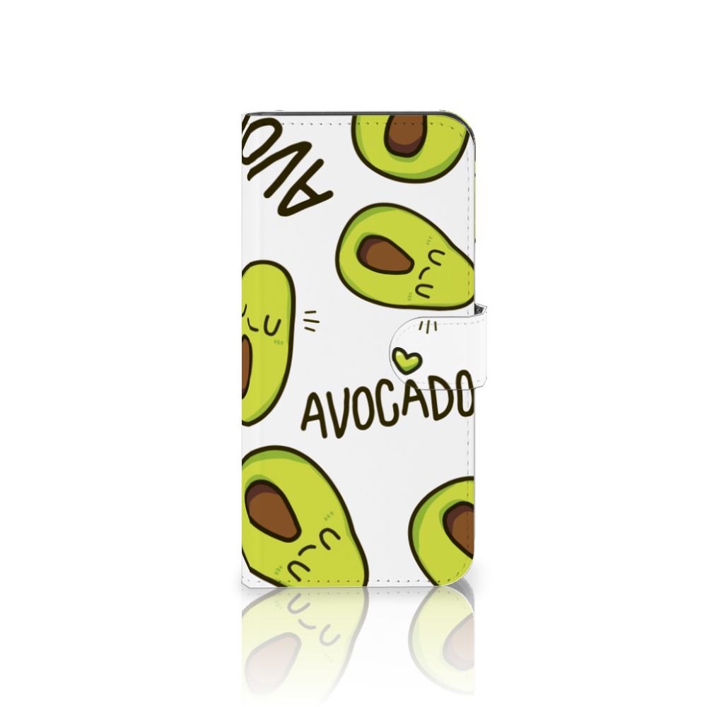 Samsung Galaxy A35 Leuk Hoesje Avocado Singing telefoonhoesje avocado ontwerp voorkant