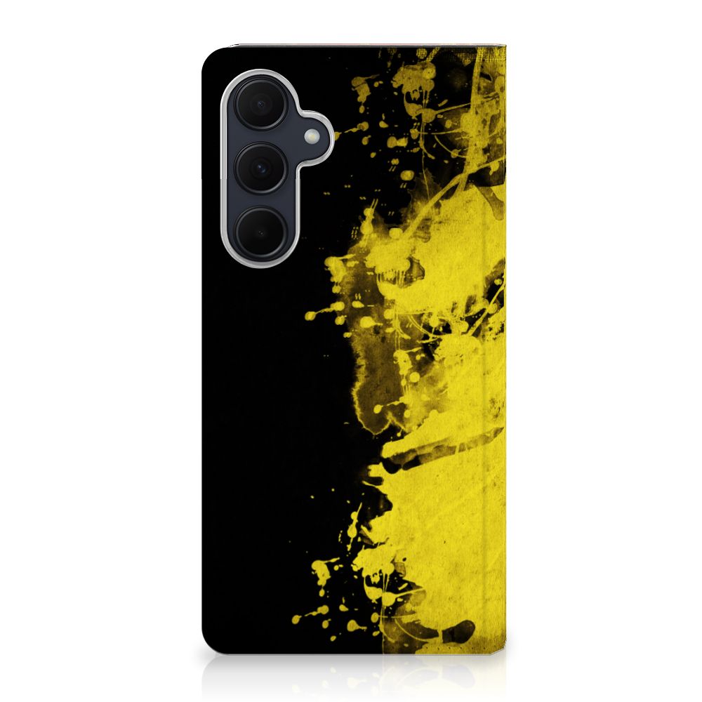 Samsung Galaxy A35 Standcase België design zwart geel aanzicht