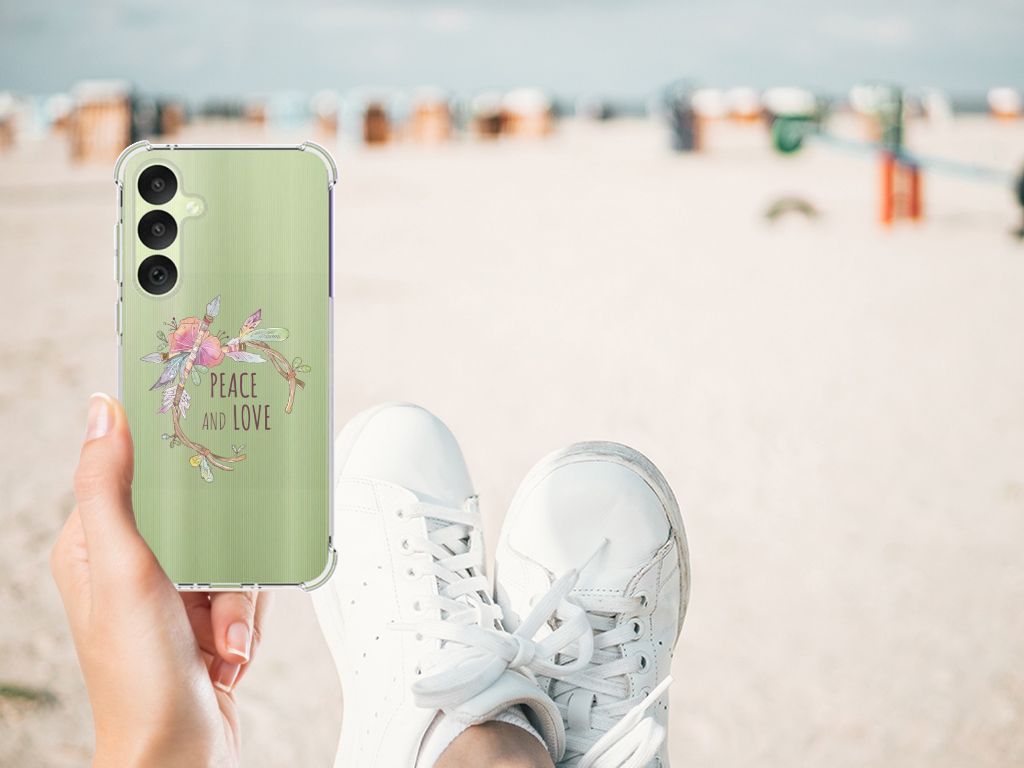 Samsung Galaxy A35 Stevig Bumper Hoesje Boho Text B2C Telecom