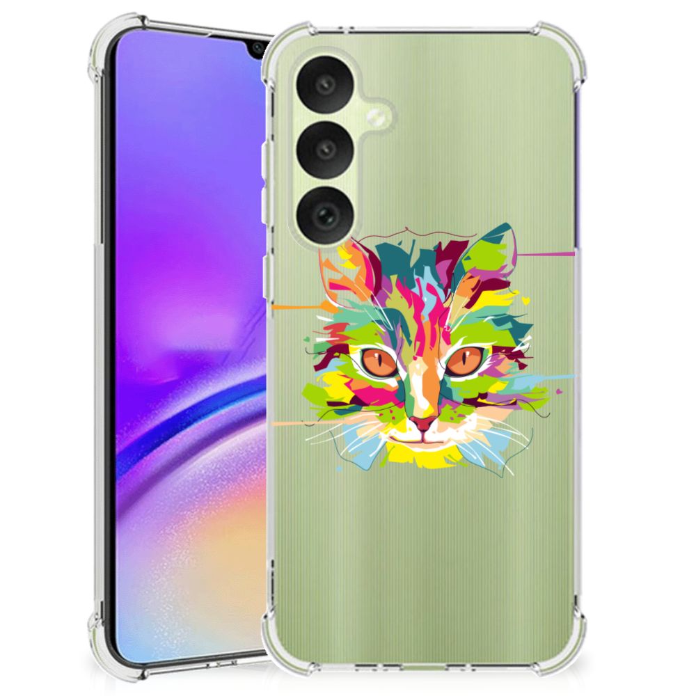 Samsung Galaxy A35 Stevig Bumper Hoesje Cat Color B2C Telecom