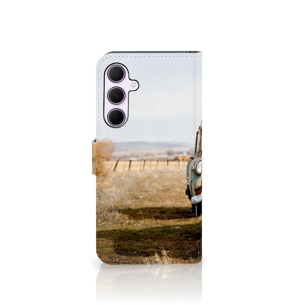 Samsung Galaxy A35 Telefoonhoesje met foto Vintage Auto design vintage auto aanzicht