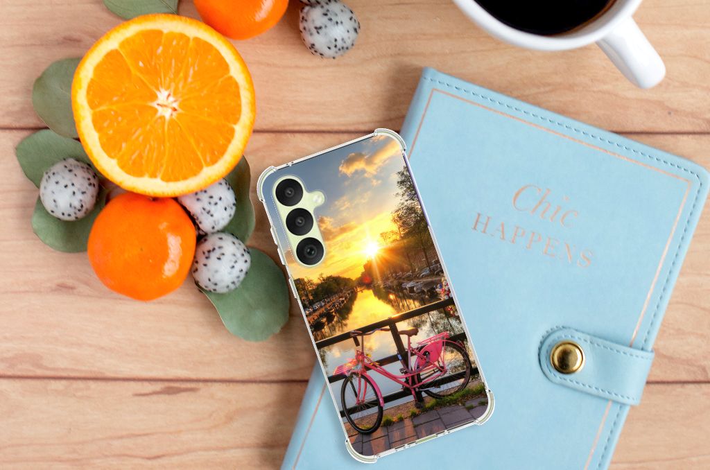 Samsung Galaxy A35 Telefoonhoesje met valbescherming Amsterdamse Grachten B2C Telecom