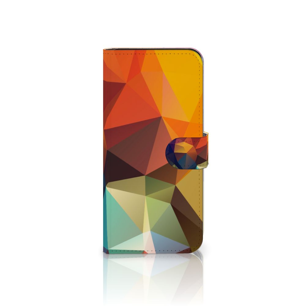 Samsung Galaxy A36 Book Case Polygon Color hoesje design asymmetrisch kleurrijk aanzicht