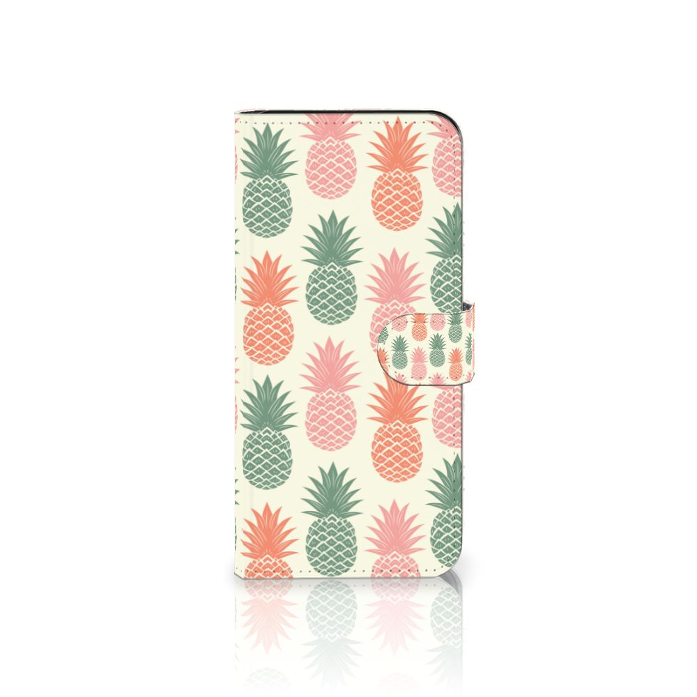 Samsung Galaxy A36 Book Cover Ananas telefoonhoesje ananas design voorkant