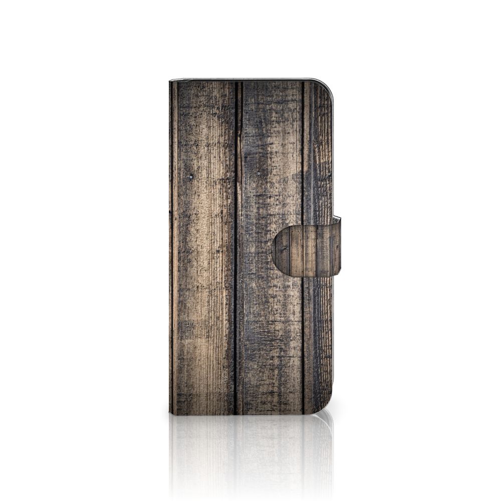 Samsung Galaxy A36 Book Style Case Steigerhout bookstyle case steigerhout zijkant