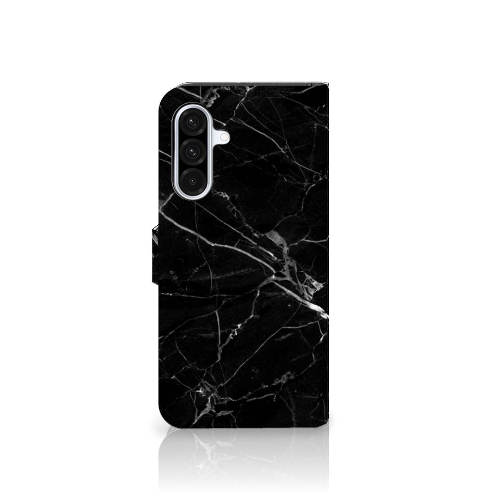 Samsung Galaxy A36 Bookcase Marmer Zwart product type designnaam aanzicht