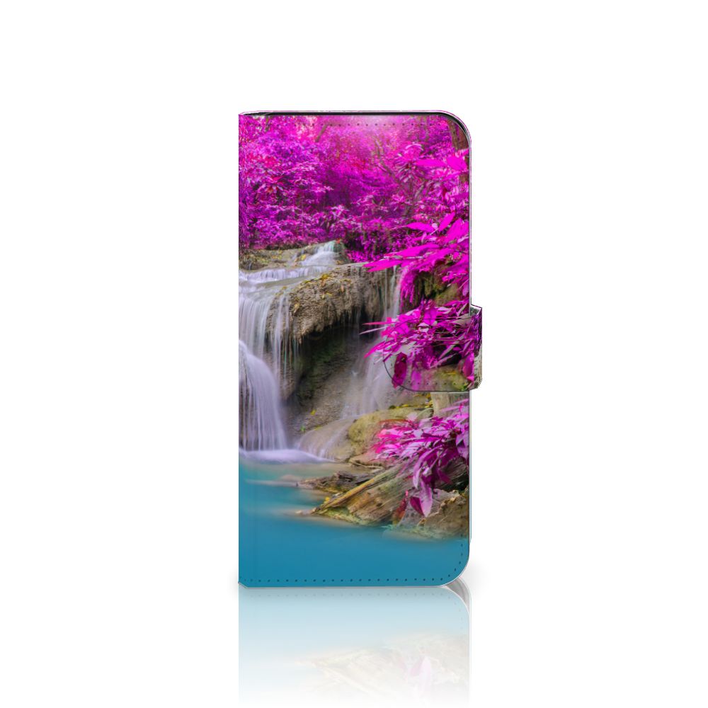 Samsung Galaxy A36 Flip Cover Waterval flipcover waterval paarse bomen aanzicht