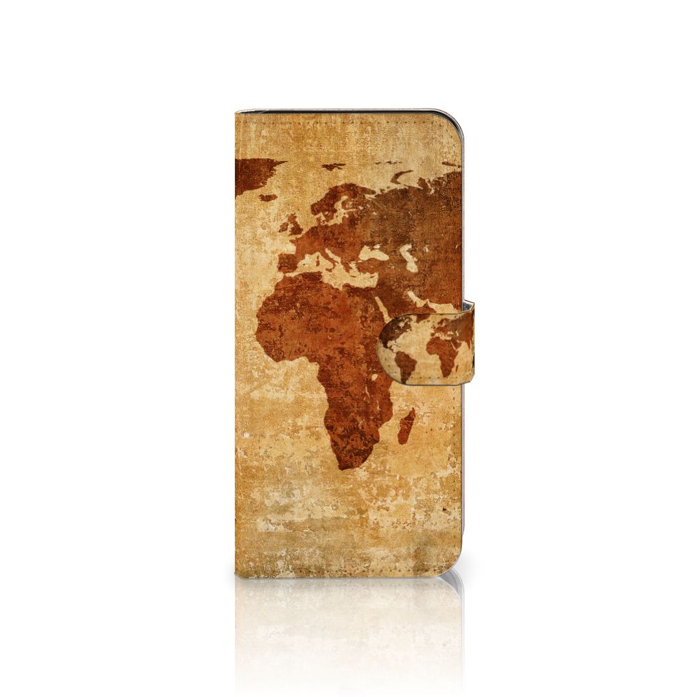 Samsung Galaxy A36 Flip Cover Wereldkaart wereldkaart design voorkant