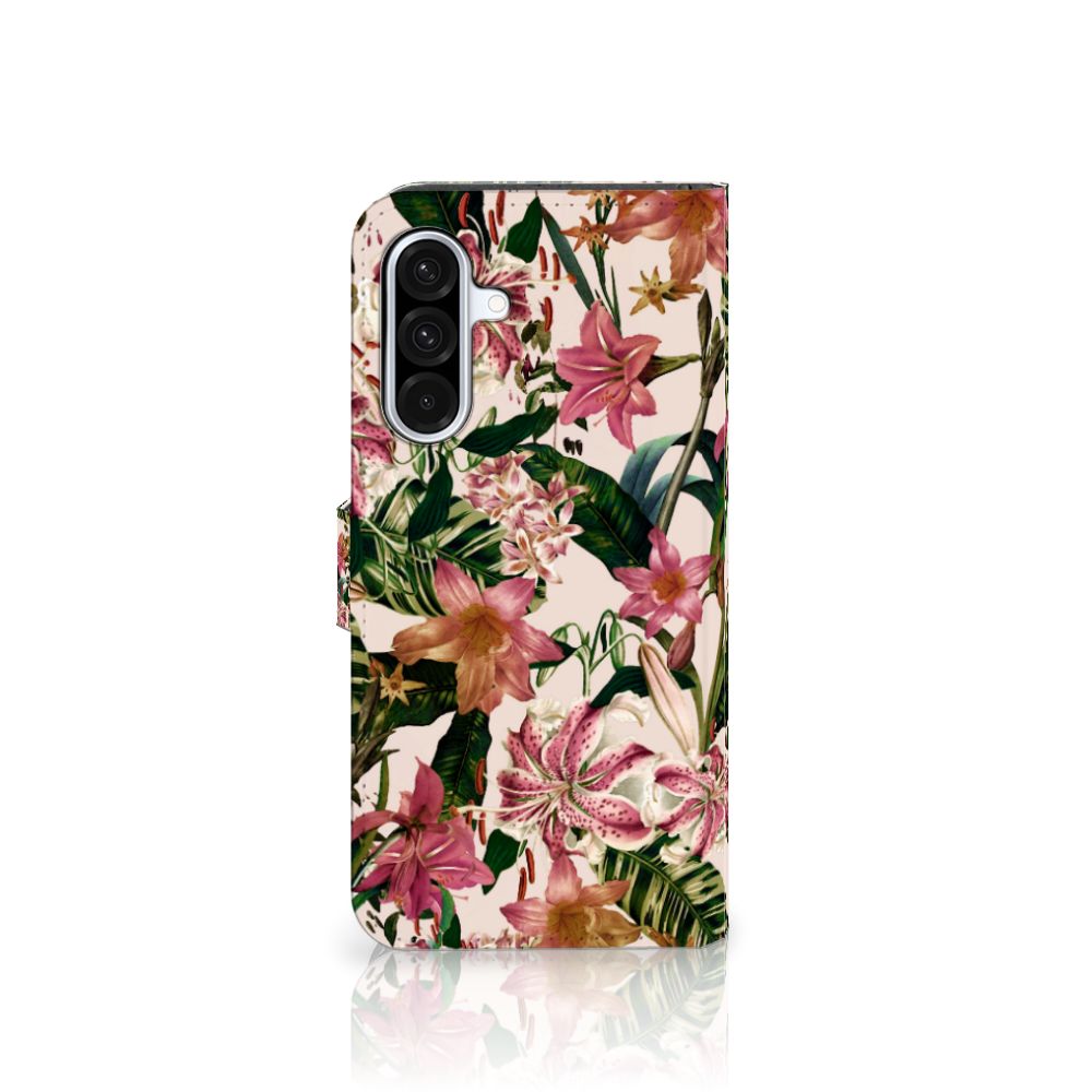Samsung Galaxy A36 Hoesje Flowers telefoonhoesje bloemen design vooraanzicht