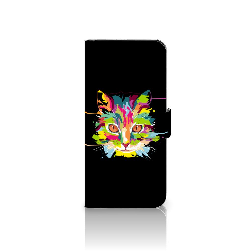 Samsung Galaxy A36 Leuk Hoesje Cat Color cat kleurtint zwart