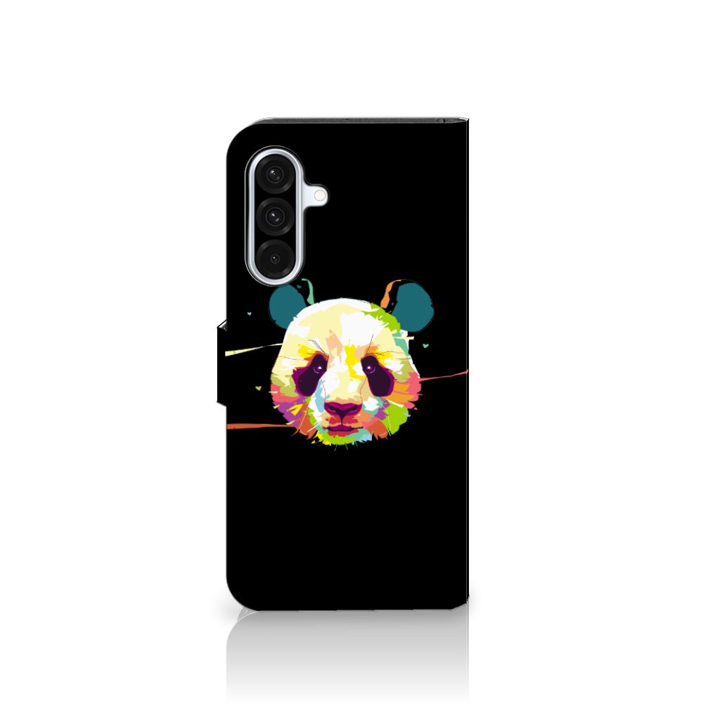 Samsung Galaxy A36 Leuk Hoesje Panda Color kleurrijk panda ontwerp voorkant