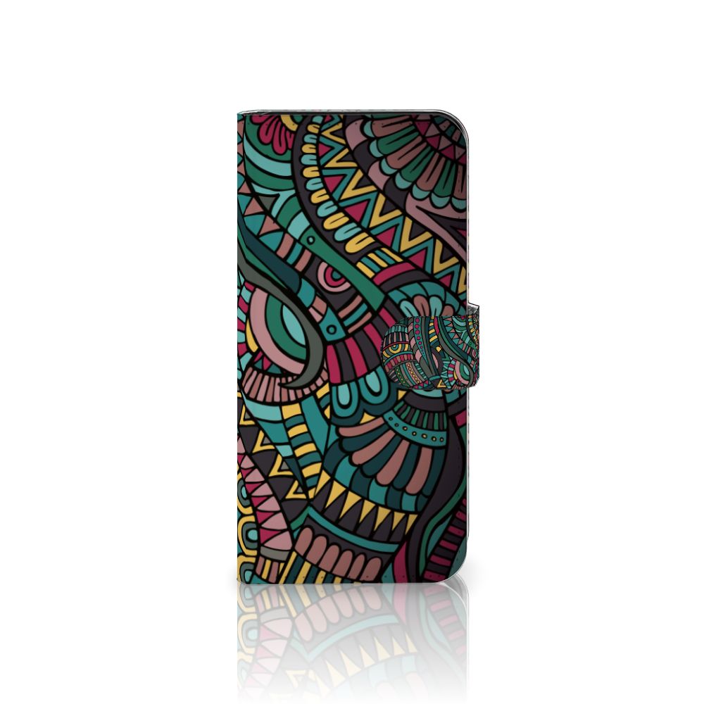 Samsung Galaxy A36 Telefoon Hoesje Aztec telefoonhoesje kleurrijk patroon voorzijde