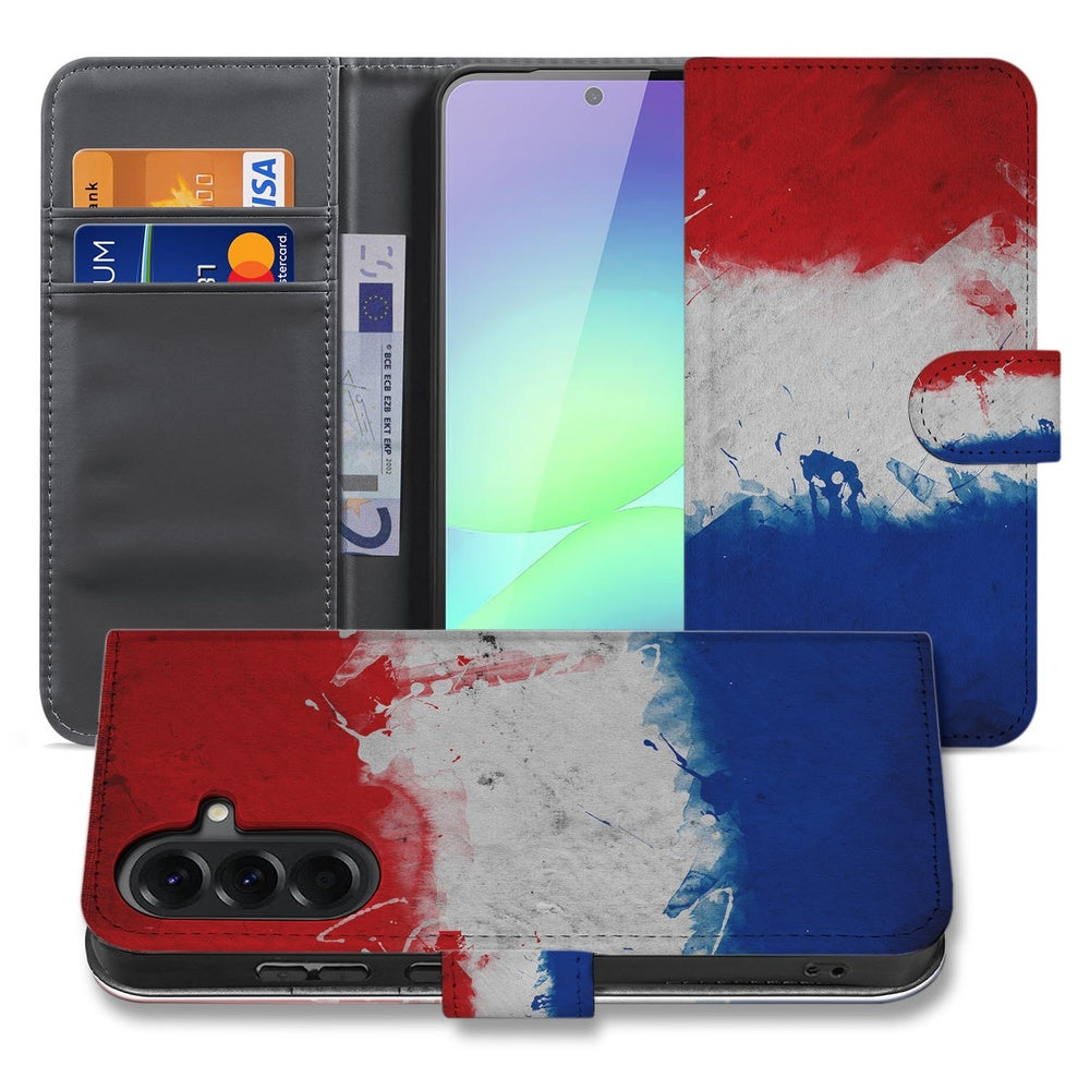Samsung Galaxy A37 Book Case Hoesje Nederlandse Vlag