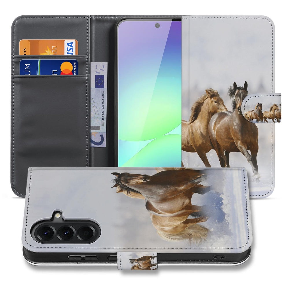 Samsung Galaxy A37 Book Case Hoesje Paarden Motief