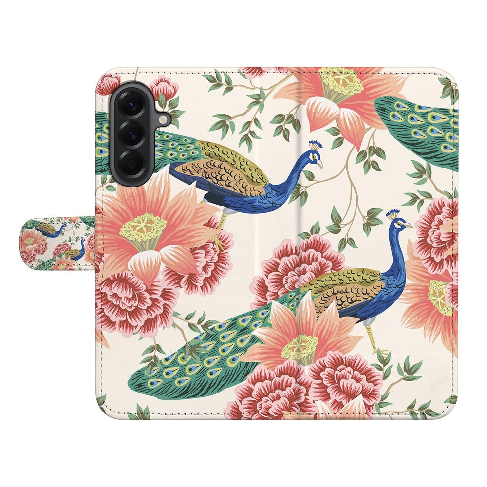 Samsung Galaxy A37 Portemonnee Hoesje Pink Peacock