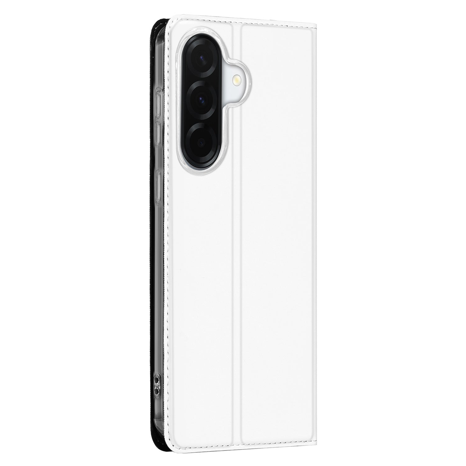 Samsung Galaxy A37 Stand Case Hoesje Wit detailzijde van het hoesje.