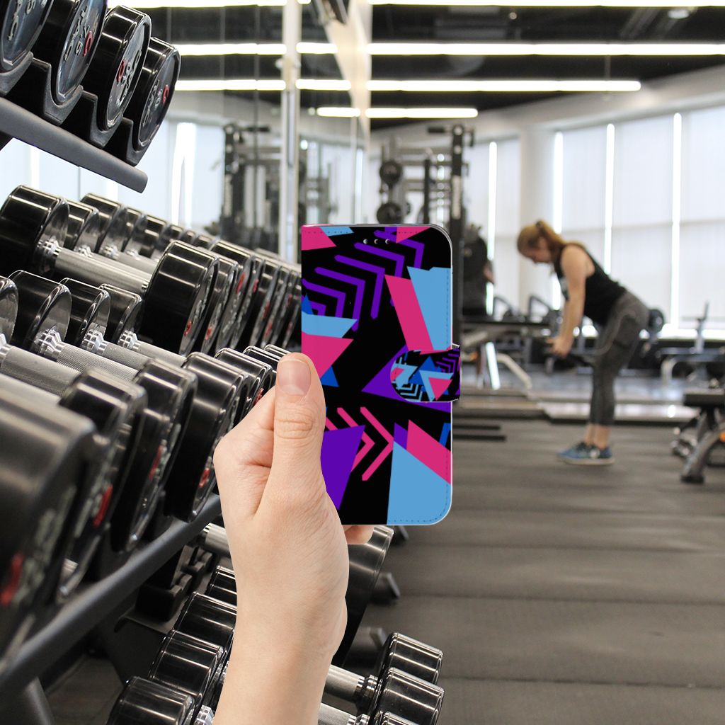 Samsung Galaxy A40 Book Case Funky Triangle