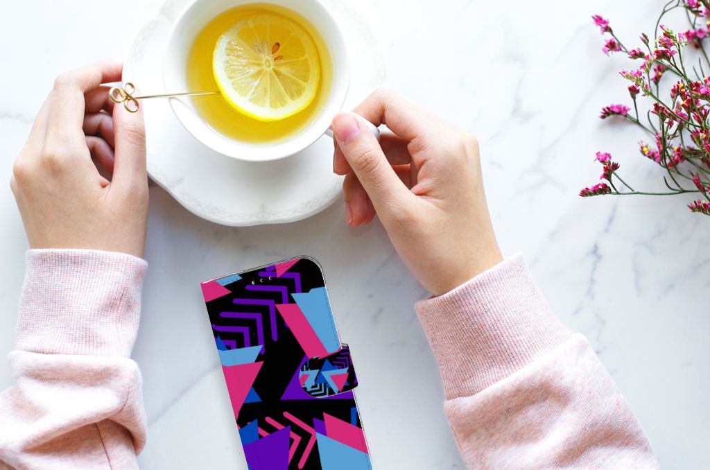 Samsung Galaxy A40 Book Case Funky Triangle