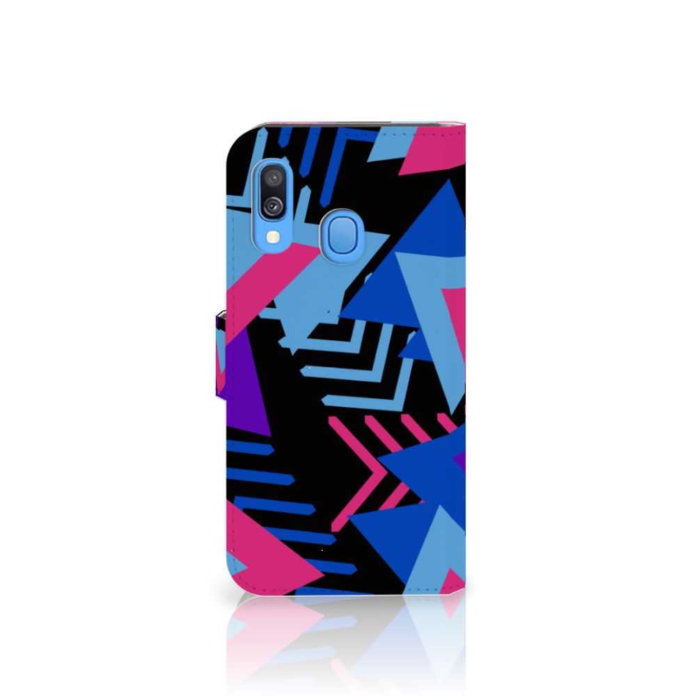 Samsung Galaxy A40 Book Case Funky Triangle